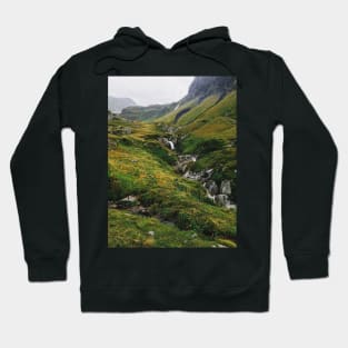 Green Alpine Ticino Landscape Hoodie